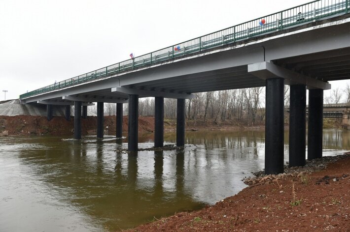 В Удмуртии открыт новый мост через реку Сива